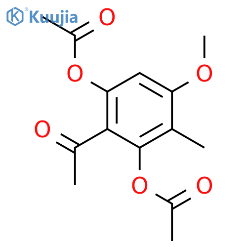 Ethanone, 1-[2,6-bis(acetyloxy)-4-methoxy-3-methylphenyl]- structure