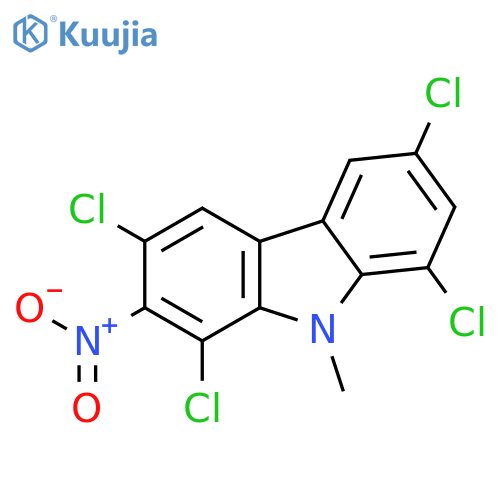 9H-Carbazole, 1,3,6,8-tetrachloro-9-methyl-2-nitro- structure