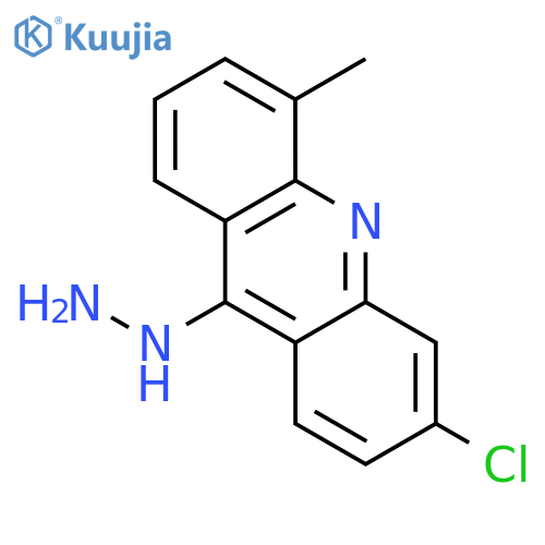 Acridine, 3-chloro-9-hydrazino-5-methyl- structure