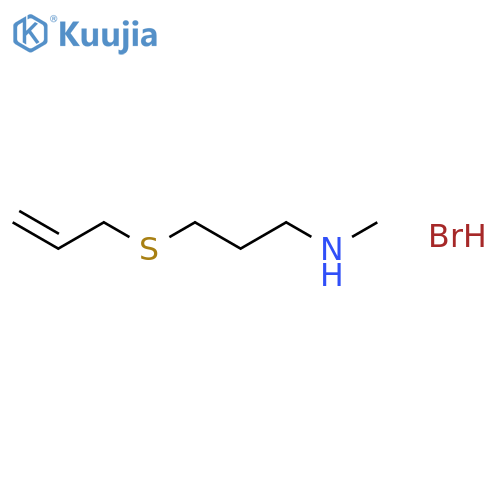 1-Propanamine, N-methyl-3-(2-propenylthio)-, hydrobromide structure
