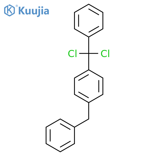 Benzene, 1-(dichlorophenylmethyl)-4-(phenylmethyl)- structure