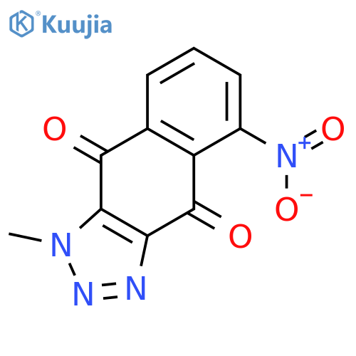 1H-Naphtho[2,3-d]triazole-4,9-dione, 1-methyl-5-nitro- structure