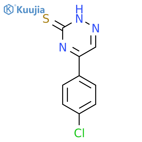 1,2,4-Triazine-3(2H)-thione, 5-(4-chlorophenyl)- structure