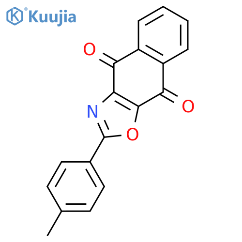 Naphth[2,3-d]oxazole-4,9-dione, 2-(4-methylphenyl)- structure