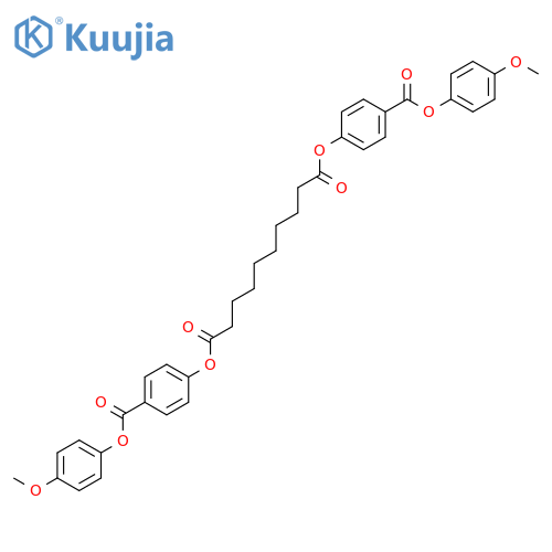 Decanedioic acid, bis[4-[(4-methoxyphenoxy)carbonyl]phenyl] ester structure