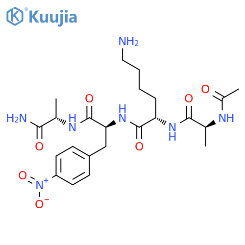 L-Alaninamide, N-acetyl-L-alanyl-L-lysyl-4-nitro-L-phenylalanyl- structure
