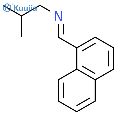 1-Propanamine, 2-methyl-N-(1-naphthalenylmethylene)-, (E)- structure