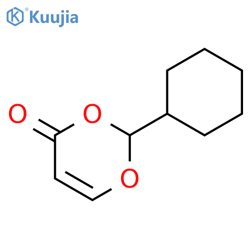 4H-1,3-Dioxin-4-one, 2-cyclohexyl- structure