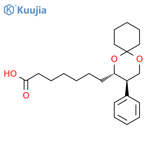 1,5-Dioxaspiro[5.5]undecane-2-heptanoic acid, 3-phenyl-, trans- structure