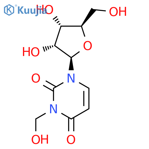 Uridine, 3-(hydroxymethyl)- structure