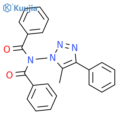 Benzamide, N-benzoyl-N-(5-methyl-4-phenyl-1H-1,2,3-triazol-1-yl)- structure