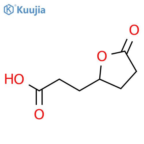 3-[(2R)-5-oxotetrahydrofuran-2-yl]propanoic acid structure