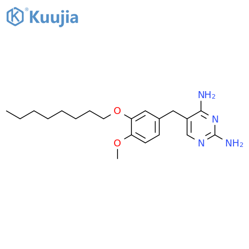 2,4-Pyrimidinediamine, 5-[[4-methoxy-3-(octyloxy)phenyl]methyl]- structure