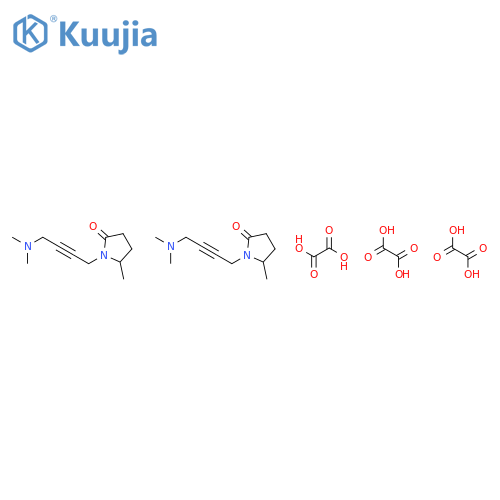 (5S)-1-[4-(dimethylamino)but-2-yn-1-yl]-5-methylpyrrolidin-2-one ethanedioate (2:3) structure