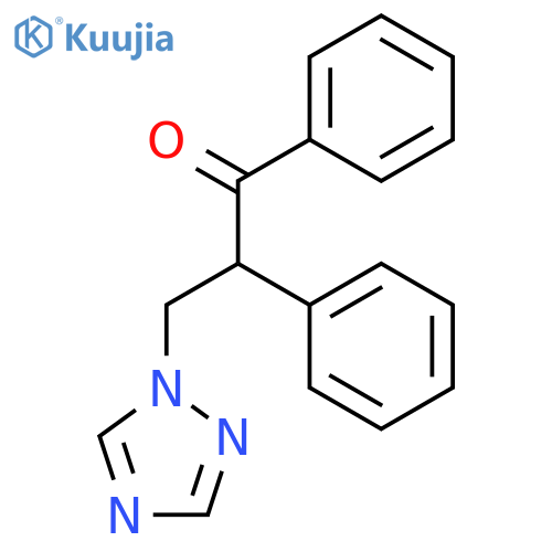 1-Propanone, 1,2-diphenyl-3-(1H-1,2,4-triazol-1-yl)- structure