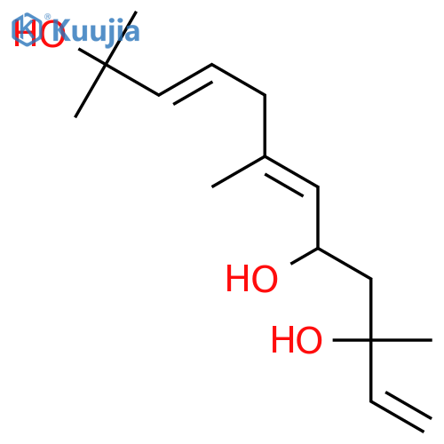 (E,E)-3,7,11-trimethyl-1,6,9-dodecatrien-3,5,11-triol structure