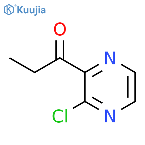 1-(3-chloro-2-pyrazinyl)-1-Propanone structure