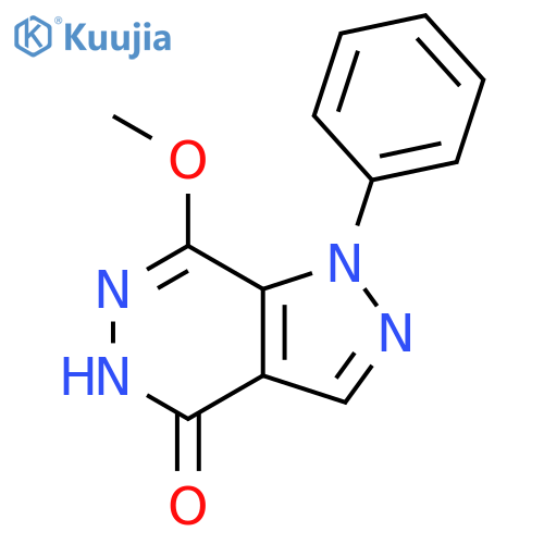 1,5-dihydro-7-methoxy-1-phenyl-4H-Pyrazolo[3,4-d]pyridazin-4-one structure
