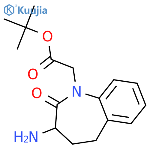 3-Amino-2,3,4,5-tetrahydro-2-oxo-1H-1-benzazepine-1-acetic acid ter-butyl ester structure