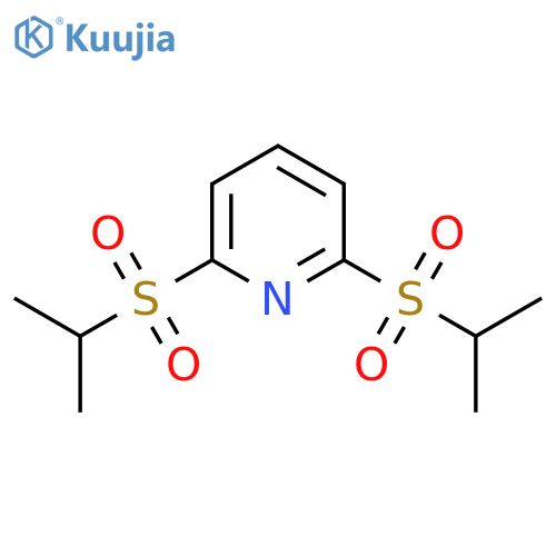 Pyridine, 2,6-bis[(1-methylethyl)sulfonyl]- structure