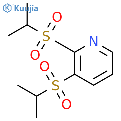 Pyridine, 2,3-bis[(1-methylethyl)sulfonyl]- structure