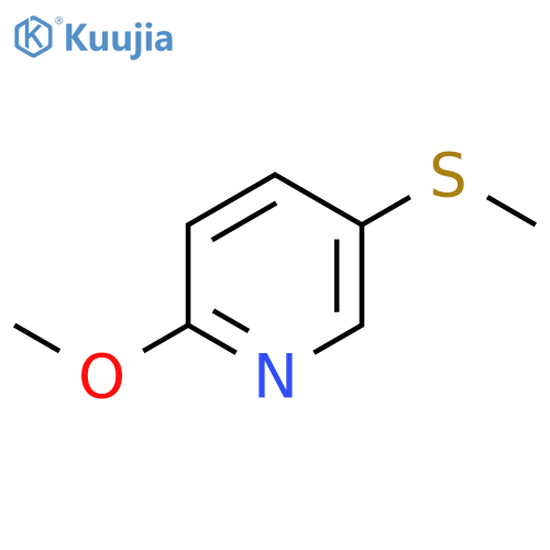 Pyridine, 2-methoxy-5-(methylthio)- structure