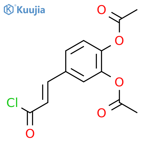 (E)-Caffeoyl Chloride Diacetate structure