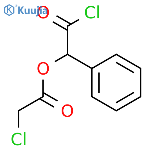 Acetic acid, chloro-, 2-chloro-2-oxo-1-phenylethyl ester structure