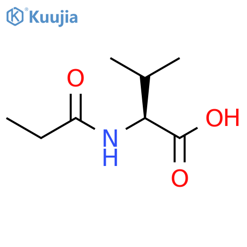 Valine, N-(1-oxopropyl)- structure