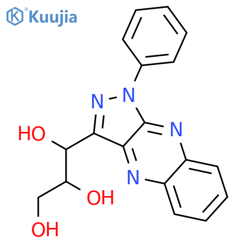 1,2,3-Propanetriol, 1-(1-phenyl-1H-pyrazolo[3,4-b]quinoxalin-3-yl)- structure