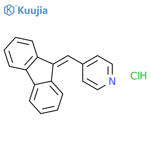 Pyridine, 4-(9H-fluoren-9-ylidenemethyl)-, hydrochloride structure