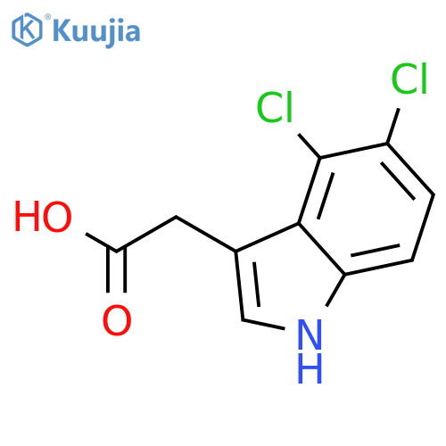 1H-Indole-3-acetic acid, 4,5-dichloro- structure