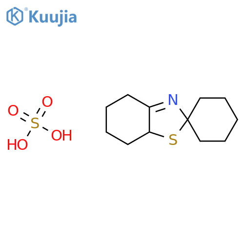 Spiro[benzothiazole-2(4H),1'-cyclohexane], 5,6,7,7a-tetrahydro-, sulfate structure