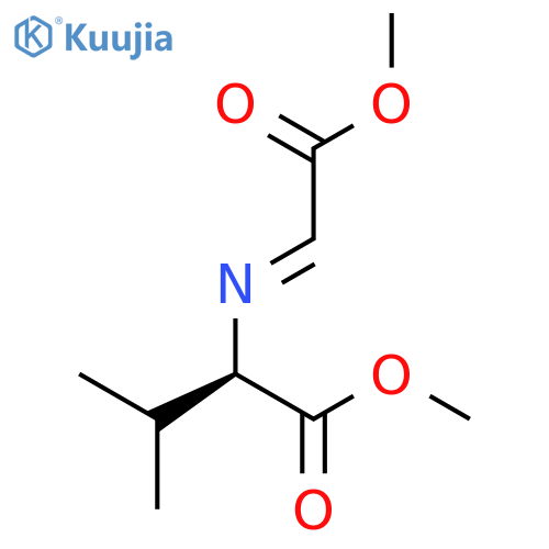 D-Valine, N-(2-methoxy-2-oxoethylidene)-, methyl ester structure
