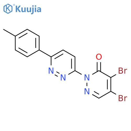 [1(6H),3'-Bipyridazin]-6-one, 4,5-dibromo-6'-(4-methylphenyl)- structure