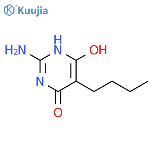 4(1H)-Pyrimidinone, 2-amino-5-butyl-6-hydroxy- structure