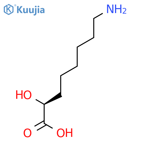 Octanoic acid, 8-amino-2-hydroxy-, (S)- structure
