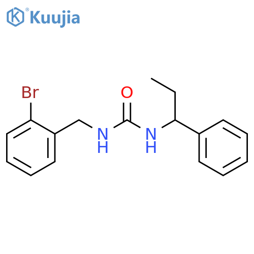 Urea, N-[(2-bromophenyl)methyl]-N'-(1-phenylpropyl)- structure