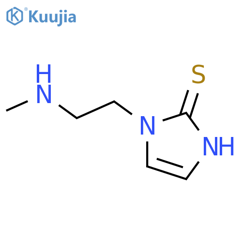 2H-Imidazole-2-thione, 1,3-dihydro-1-[2-(methylamino)ethyl]- structure