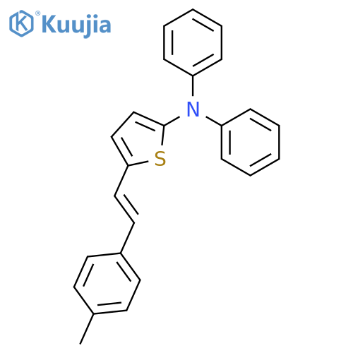 2-Thiophenamine, 5-[2-(4-methylphenyl)ethenyl]-N,N-diphenyl- structure