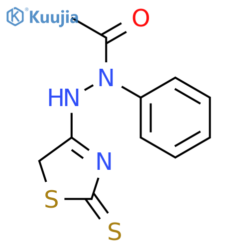 Acetic acid, 2-(2,5-dihydro-2-thioxo-4-thiazolyl)-1-phenylhydrazide structure