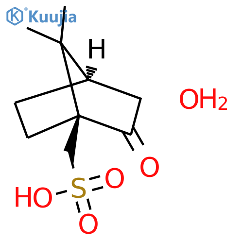 (1S)-(+)-Camphor-10-sulfonic acid monohydrate structure