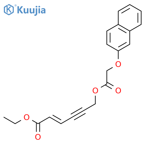 2-Hexen-4-ynoic acid, 6-[[(2-naphthalenyloxy)acetyl]oxy]-, ethyl ester structure