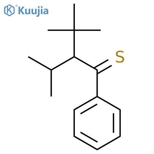 1-Butanethione, 3,3-dimethyl-2-(1-methylethyl)-1-phenyl- structure