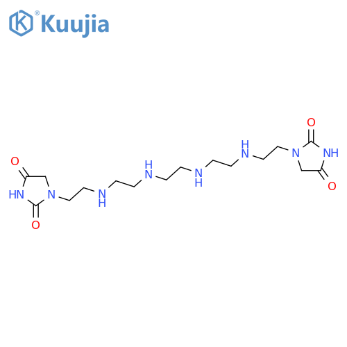 2,4-Imidazolidinedione,1,1'-(3,6,9,12-tetraazatetradecane-1,14-diyl)bis- structure