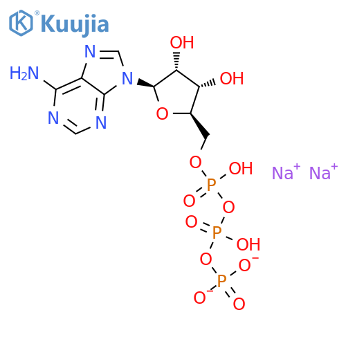 Adenosine 5-triphosphate, disodium salt structure