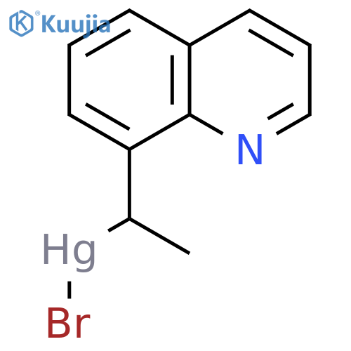 Mercury, bromo[1-(8-quinolinyl)ethyl]- structure