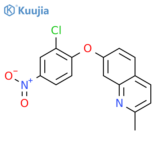 Quinoline, 7-(2-chloro-4-nitrophenoxy)-2-methyl- structure