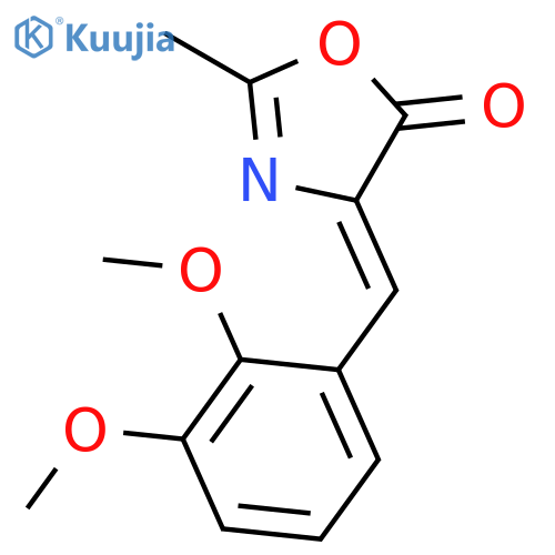 5(4H)-Oxazolone, 4-[(2,3-dimethoxyphenyl)methylene]-2-methyl- structure