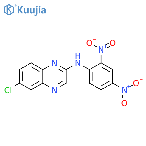 2-Quinoxalinamine, 6-chloro-N-(2,4-dinitrophenyl)- structure